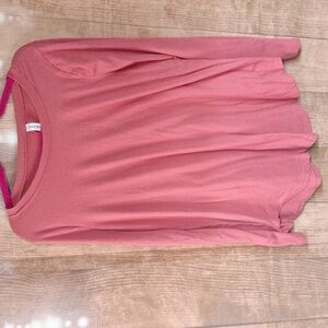 ZENANA PREMIUM SIZE MEDIUM PINK LONG SLEEVE SHIRT